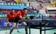 第十六届省运会群众乒乓球比赛在佛冈体育馆开赛